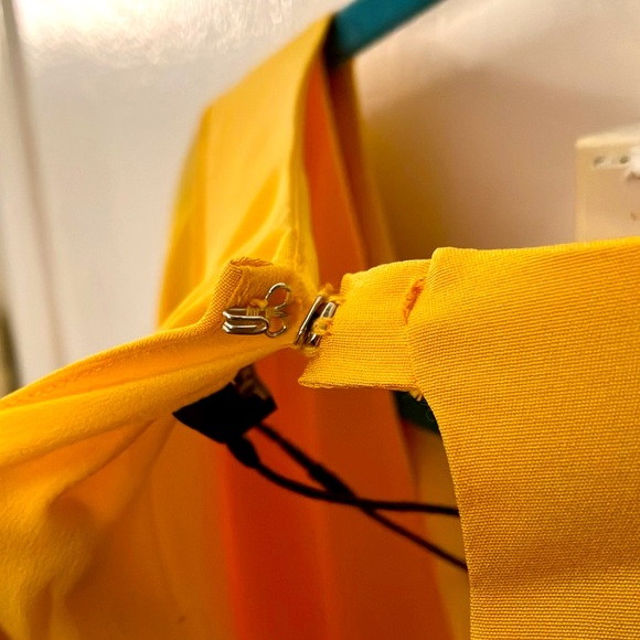 NWT Tibi Yellow Longsleeve 100% Silk Dress - Picture 9 of 13